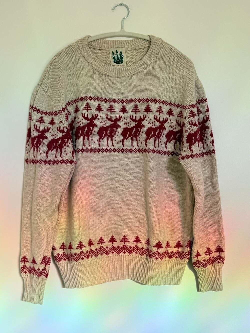 Kiel James Patrick The McCallister Sweater Size XL Reindeer Nordic